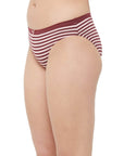 SOIE Woman - Mid Rise Medium Coverage Solid and Printed Cotton Stretch Brief Panty (Pack of 3) - Panty -for Women