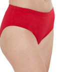 High Rise Full Coverage Solid Colour Cotton Stretch Hipster Panty (Pack of 3)