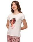 SOIE Woman - Half sleeve printed T-shirt - -for Women