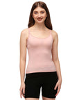 Cotton Spandex Camisole with Lace Detailing