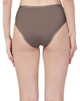 SOIE Woman - High Waist Full Coverage Mesh Panelled Brief - Panty -for Women