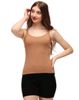 SOIE Woman - Cotton Spandex Camisole with Lace Detailing - Camisole -for Women