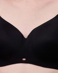 Full coverage Padded Non Wired Seamless Bra with Medium Coverage Brief