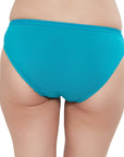 SOIE Woman - Mid Rise Medium Coverage Solid Colour Cotton Stretch Brief Panty (Pack of 6) - Panty -for Women