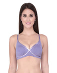 SOIE Woman - Medium Coverage Non Padded Non wired Cross Over Seamless Bra - Bra -for Women