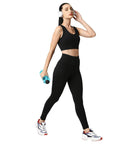 SOIE Woman - Quick-Dry Sports Bra & High Waist Legging Set - Athleisure Set -for Women