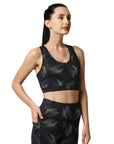 SOIE Woman - Quick-Dry Printed Sports Bra & High Waist Legging Set - Athleisure Set -for Women