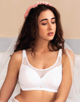 SOIE Woman - Full Coverage Padded Non Wired Bra With Lace Detailing - Bra -for Women
