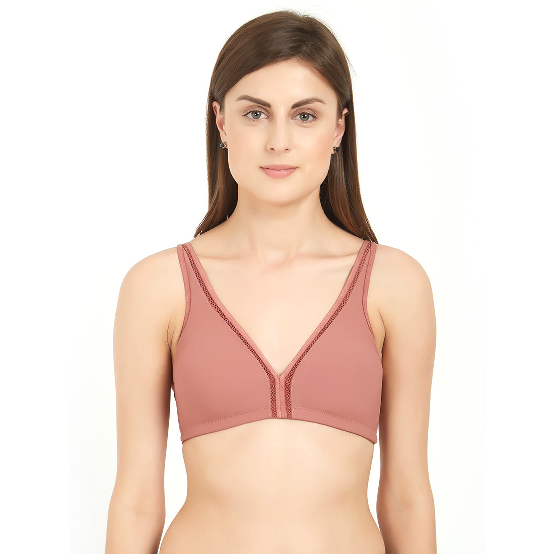Buy Soie Cream Coloured Solid Non Wired Lightly Padded Everyday Bra CB 122  - Bra for Women 7482069