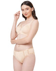 SOIE Woman - Full Coverage Minimiser Bra with High Waist Brief Set - Lingerie set -for Women