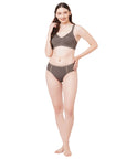 SOIE Woman - Full Coverage Minimiser Bra with High Waist Brief Set - Lingerie set -for Women