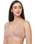 SOIE Woman - Full coverage cross over non padded non wired bra (Pack of 2) - Bra -for Women