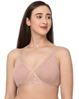 SOIE Woman - Full coverage cross over non padded non wired bra - Bra -for Women