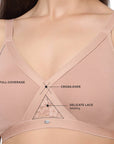 SOIE Woman - Full coverage cross over non padded non wired bra - Bra -for Women