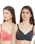 SOIE Woman - Full Coverage Non padded Wired Bra (PACK OF 2) - Bra -for Women