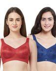 SOIE Woman - Non Padded Non Wired Full Coverage Minimizer Bra (Pack Of 2) - -for Women