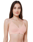 SOIE Woman - Non padded Non wired full coverage T-shirt Bra Combo - -for Women
