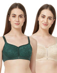 SOIE Woman - Full Coverage Non Padded Non Wired Lace Bra Combo - Bra -for Women
