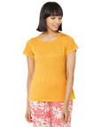 SOIE Woman - Soft Cotton Modal Solid & Printed Lounge T-shirt (PACK OF 2) - -for Women