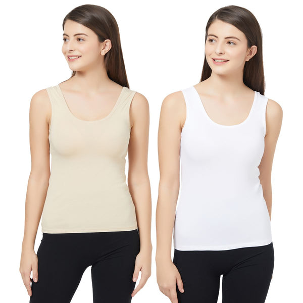 Solid U Back Camisole (PACK of 2)