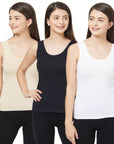 SOIE Woman - Solid U Back Camisole (PACK of 3) - Camisole -for Women