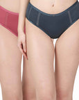 SOIE Woman - High Waist Full Coverage Mesh Panelled Brief - Panty -for Women