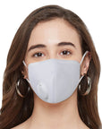 SOIE Woman - Two way respirator -8 Layer reusable SN 99 Protection Ear Loops Mask - Pack of 3 - -for Women