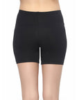 SOIE Woman - Solid Cotton Spandex Cycling Shorts - -for Women