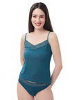 SOIE Woman - Super Soft Micro Modal Spandex Lace Neckline Camisole - Camisole -for Women
