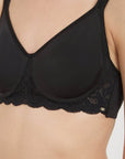 SOIE Woman - Full Coverage Non Padded Wired Lace Bra - Bra -for Women