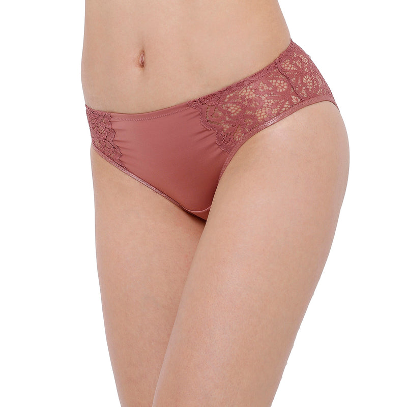 Solid Lace Hipster Briefs-FP-1609