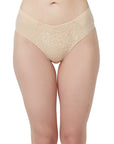 SOIE Woman - High Waist Full Coverage Lace Brief - Panty -for Women