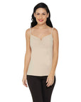 SOIE Woman - Cotton Spandex Spaghetti Knitted Slip - Camisole -for Women