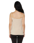 SOIE Woman - Cotton Spandex Spaghetti Knitted Slip - Camisole -for Women