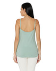 SOIE Woman - Cotton Spandex Spaghetti Knitted Slip - Camisole -for Women