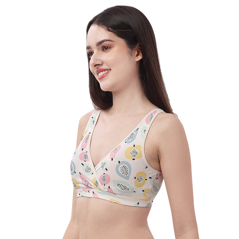 Non Padded Non Wired Lounge Bra with Removable Cups
