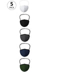 SOIE Woman - Triple Layer SN95 Reusable, Washable and Antimicrobial Mask - Pack of 5 - -for Women