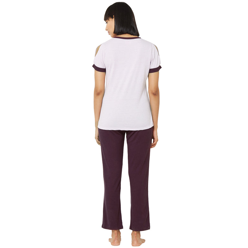 Half Sleeve Top with Pyjama Set-NT-110