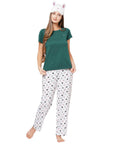 SOIE Woman - Printed Pyjama with Pockets - -for Women