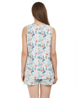 SOIE Woman - All-over Printed Top and Shorts set - -for Women