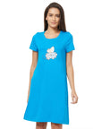 SOIE Woman - Half sleeve printed sleepshirt - -for Women