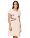 Half sleeve printed sleepshirt