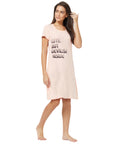 Half sleeve printed sleepshirt