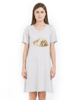SOIE Woman - V Neck Printed Sleepshirt - -for Women