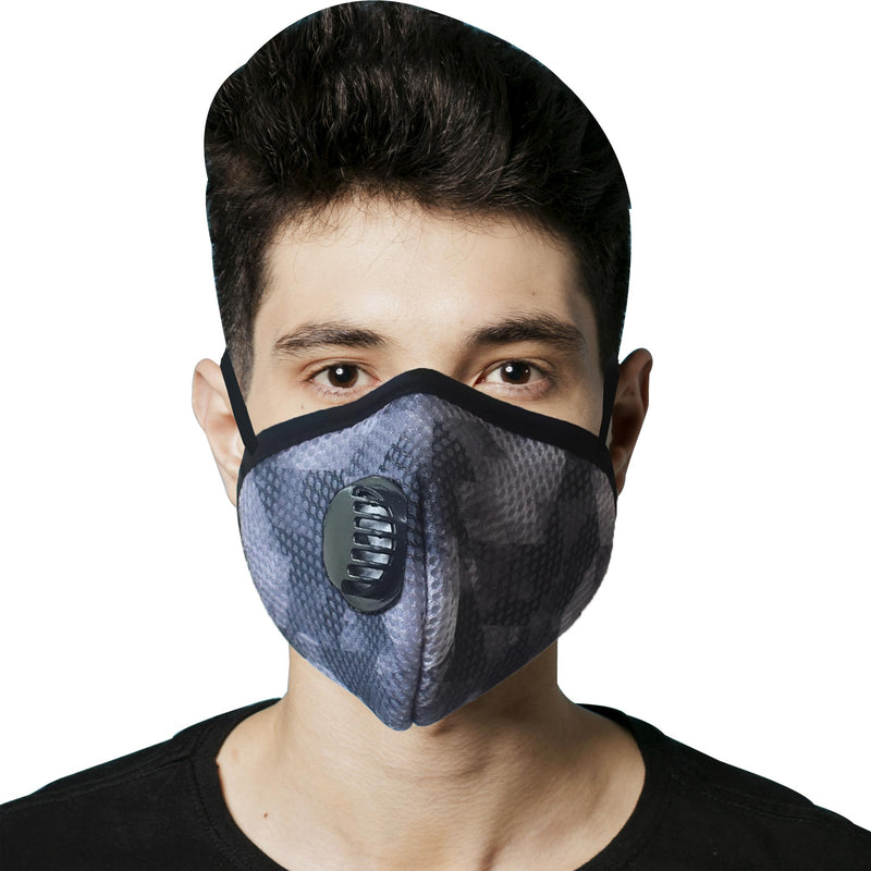 Printed Two way respirator -8 Layer reusable SN 99 Protection Ear Loops Mask