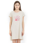 SOIE Woman - Half sleeve printed sleepshirt - -for Women