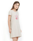 SOIE Woman - Half sleeve printed sleepshirt - -for Women