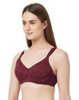 SOIE Woman - Full Coverage Non Padded Wired Lace Bra - Lacy Bra -for Women