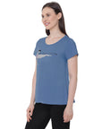 SOIE Woman - Half Sleeve Printed Soft Cotton Modal Lounge T-shirt - -for Women