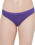 SOIE Woman - Mid Rise Medium Coverage Solid Colour Cotton Stretch Brief Panty (Pack of 3) - Panty -for Women